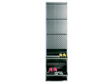 CARUSO SILVER - Steel shoe cabinet by KARE Design - view 2